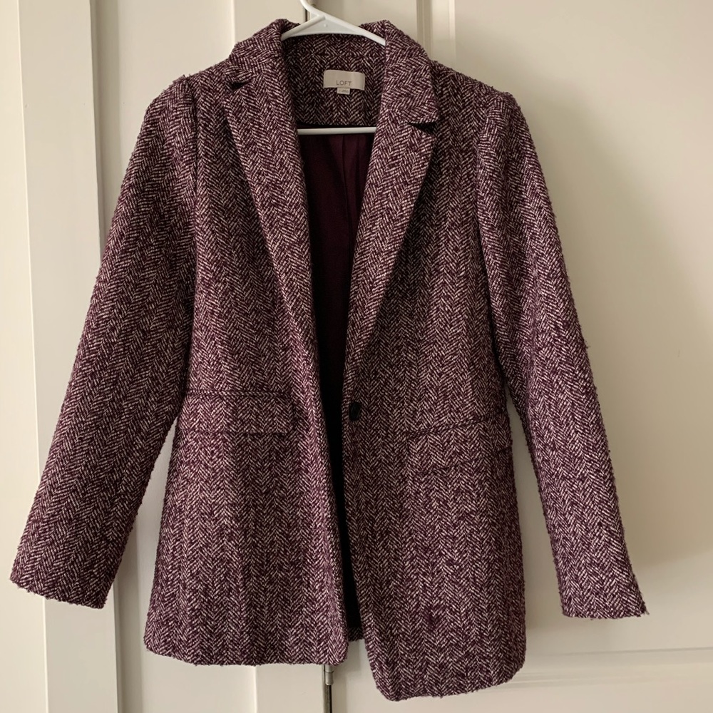 LOFT wool blend blazer  SZ 2 womens